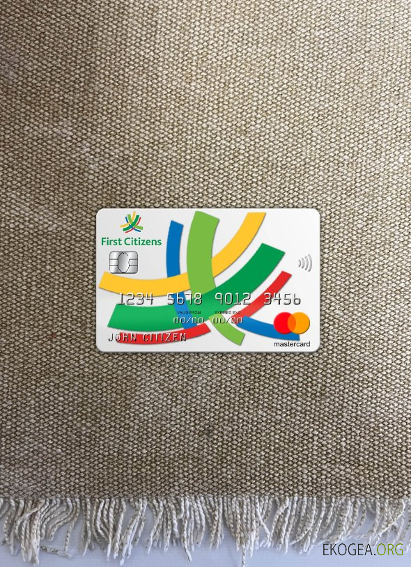 Photolook de la carte mastercard de la banque des premiers citoyens de la Barbade